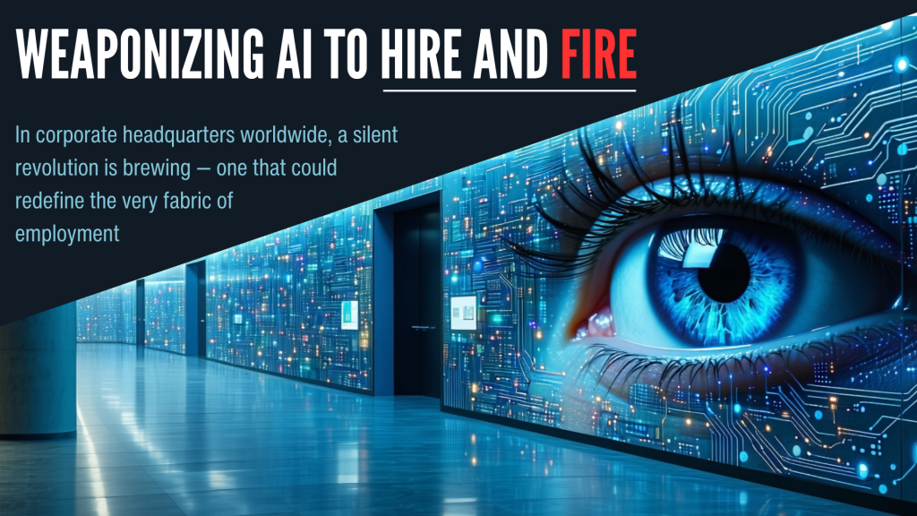 Weaponizing AI in the HR department to Hire and Fire